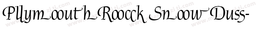PlymouthRock SnowDus字体转换